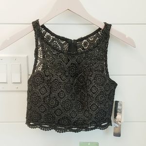 New Dressy party Crop top tank sz 1 (xs)